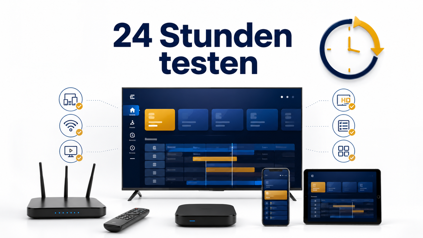 German IPTV einrichten und 24 Stunden testen