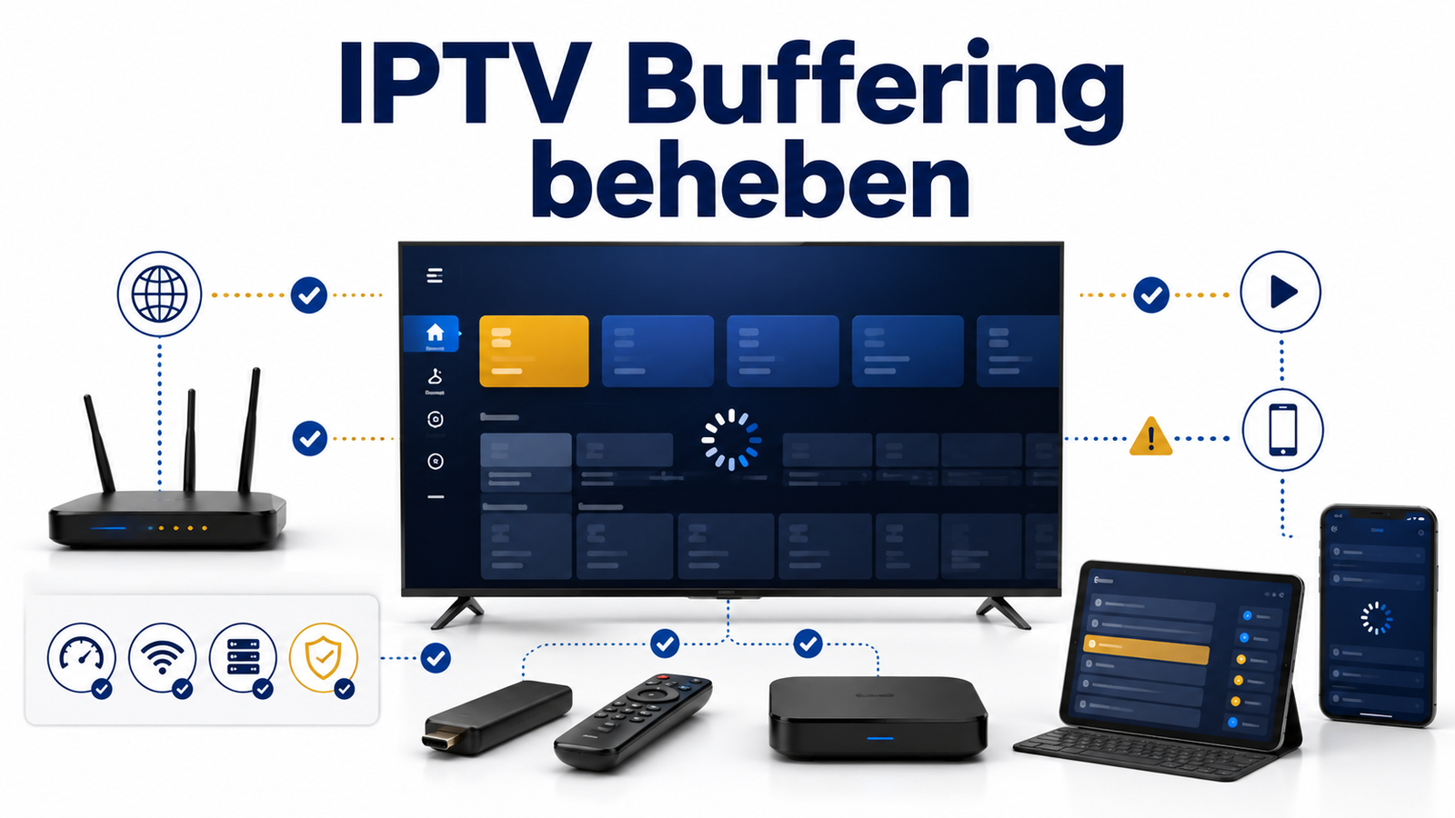 IPTV Buffering beheben auf Smart TV und Streaming-Geräten