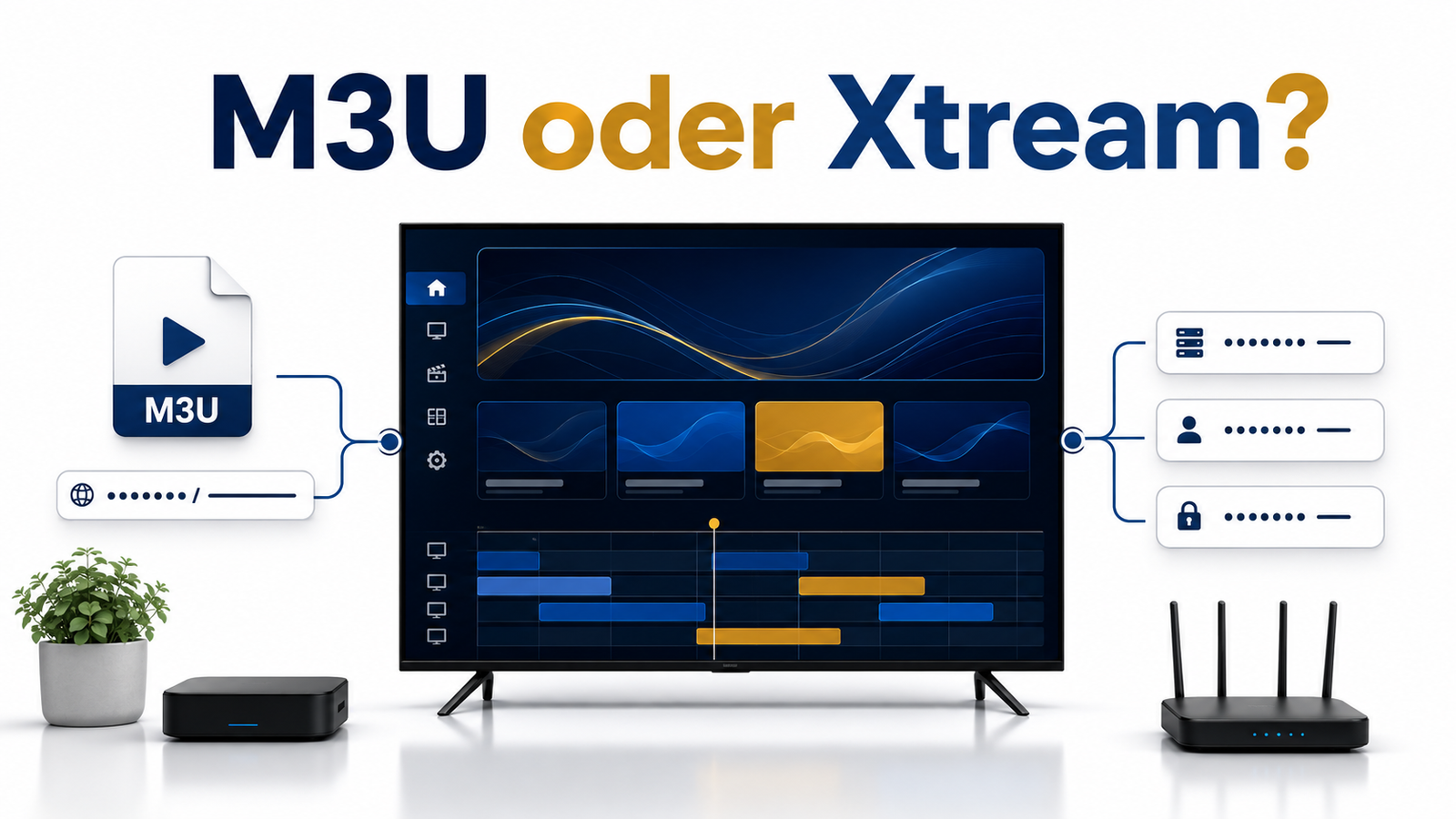 M3U oder Xtream Codes im Vergleich