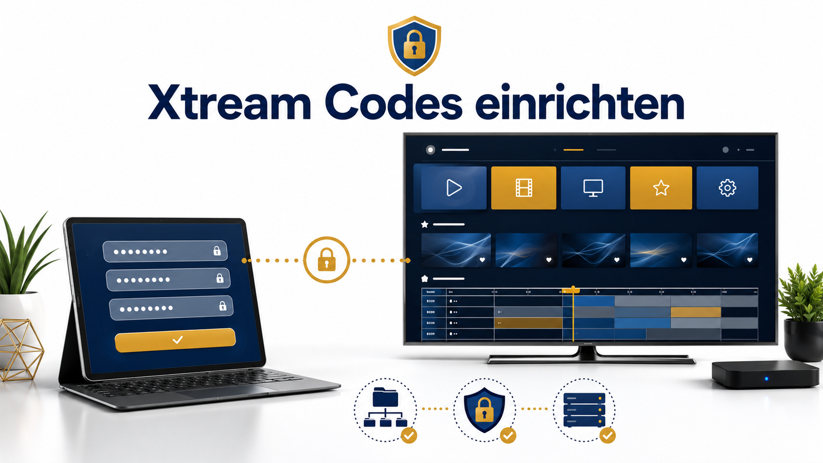 Xtream Codes mit Server Benutzername und Passwort einrichten